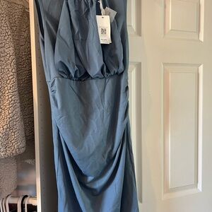 Grace Karin Dusty Blue Cocktail Dress Size Medium